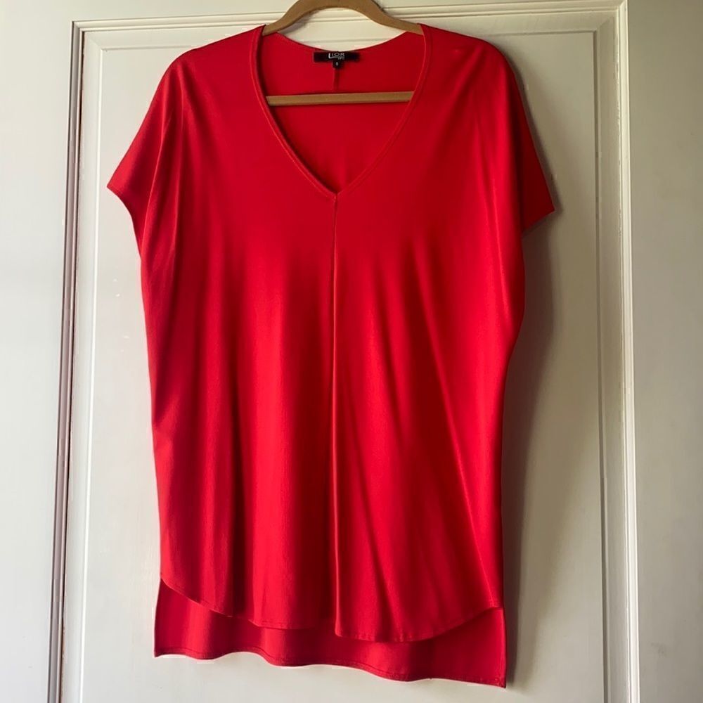 NEW Vibrant Red Tunic Length Top